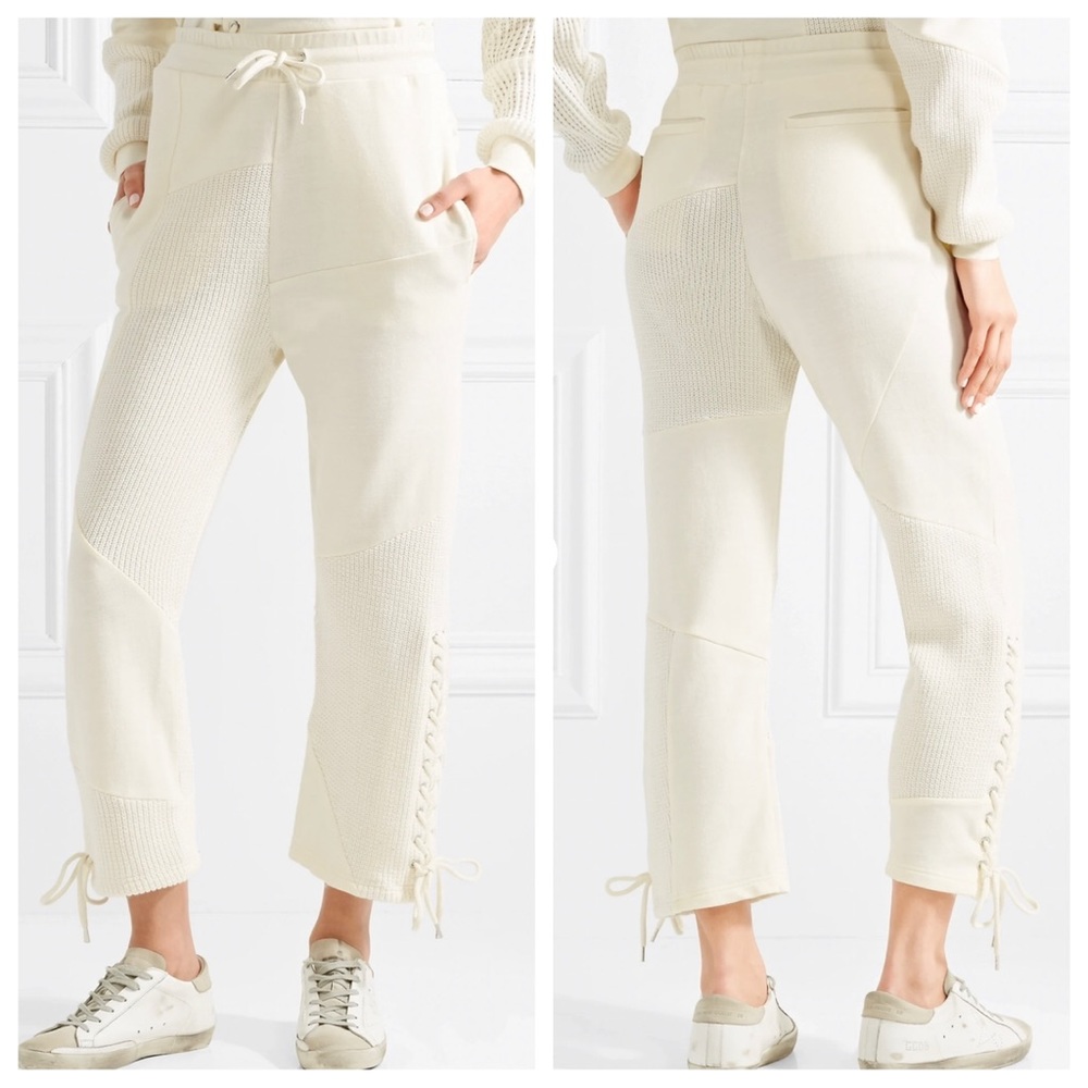 NWT McQ by Alexander McQueen Lace Up Paneled Pants - Picture 2 of 15